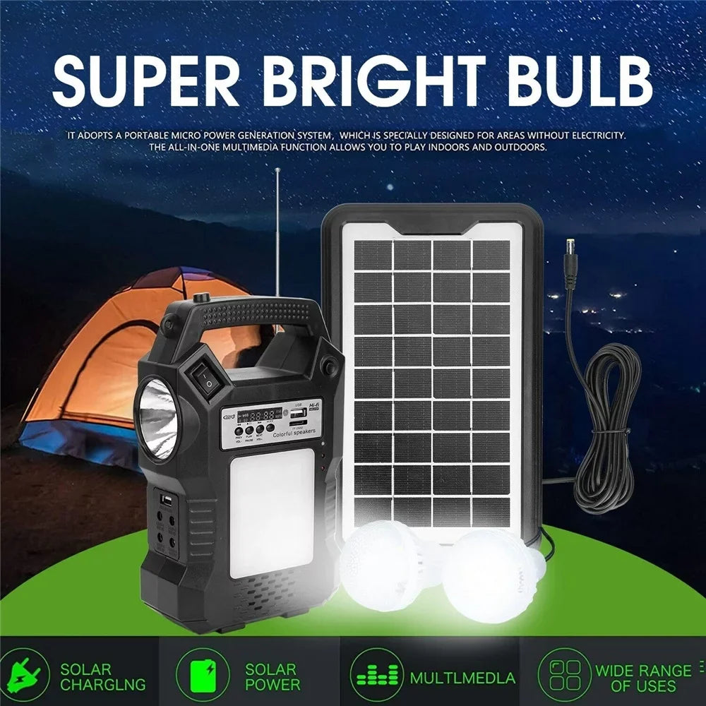 "Portable Power Station;Solar Generator with Solar Panel; Flashlights; Camp Lamps; Dual Way To Charge Power Station; Digital LED display;for Outdoor Camping;Home Emergency Power Supply; Fishing"