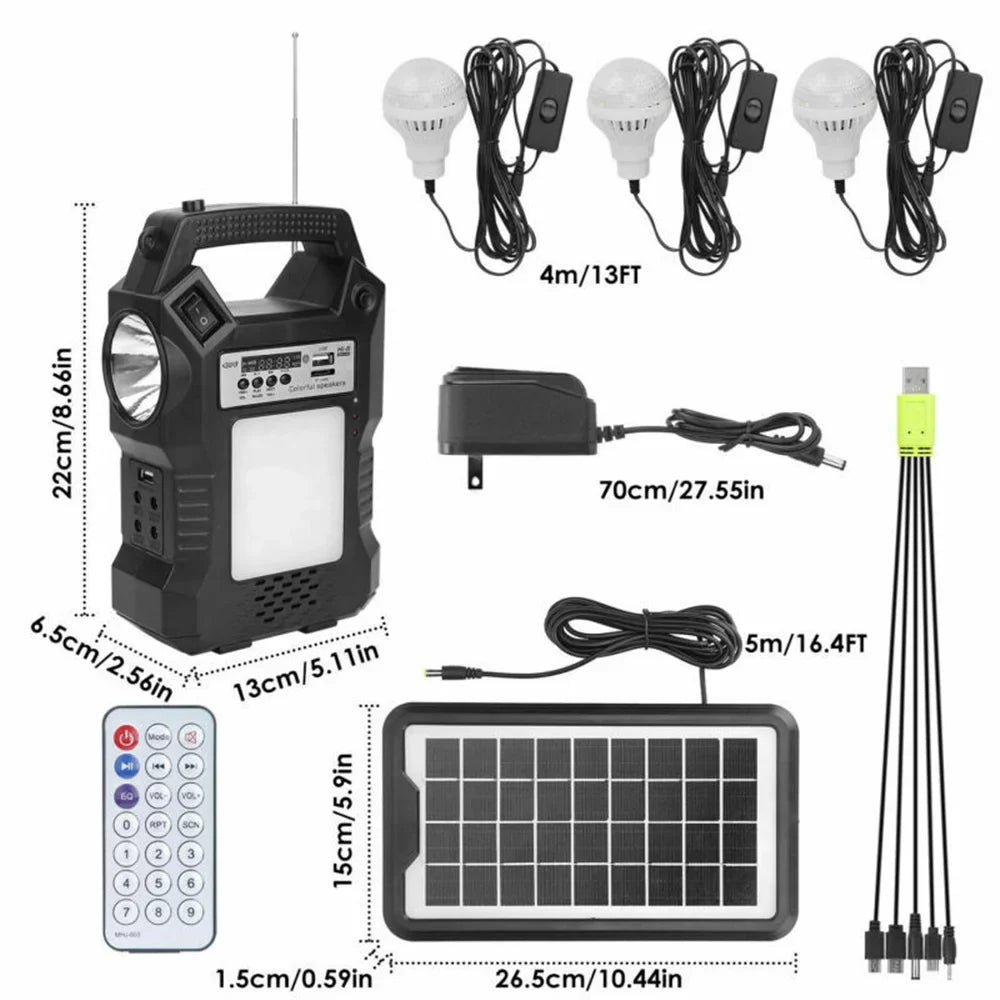 "Portable Power Station;Solar Generator with Solar Panel; Flashlights; Camp Lamps; Dual Way To Charge Power Station; Digital LED display;for Outdoor Camping;Home Emergency Power Supply; Fishing"