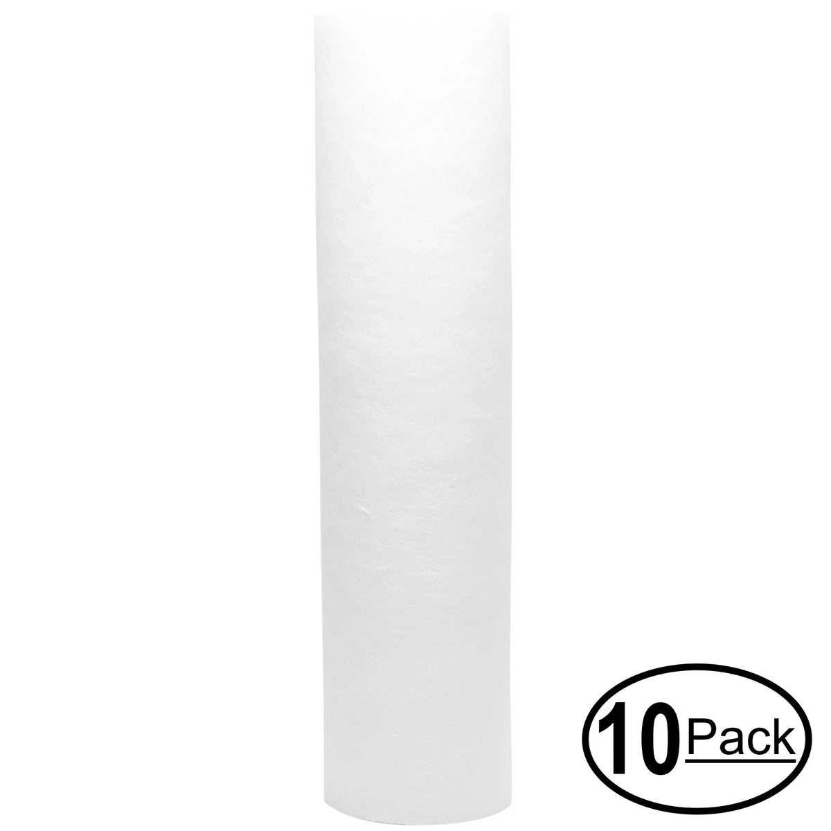 10-Pack Replacement for GE GXWH20S Polypropylene Sediment Filter - Universal 10-inch 5-Micron Cartridge for GE SINGLE SUMP WHOLE HOME FILTRATION SYSTEM - Denali Pure Brand