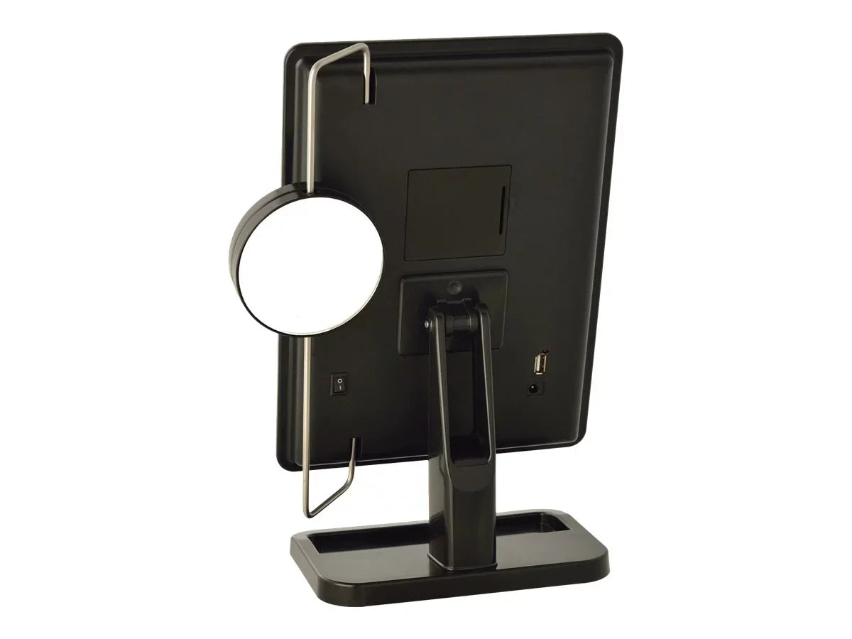 ($50 Value) Sharper Image Cordless LED Vanity Mirror and Charging Station 8-foot by 11-foot JS911B